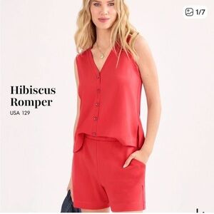 Cabi pink Sleeveless Romper